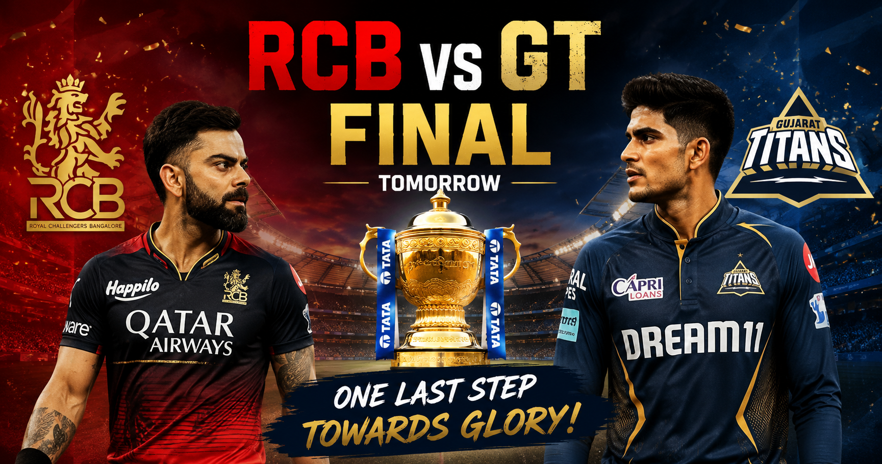 IPL 2026 Final: ಕಿಂಗ್ ಕೊಹ್ಲಿ vs ಪ್ರಿನ್ಸ್ ಗಿಲ್ | RCB vs GT